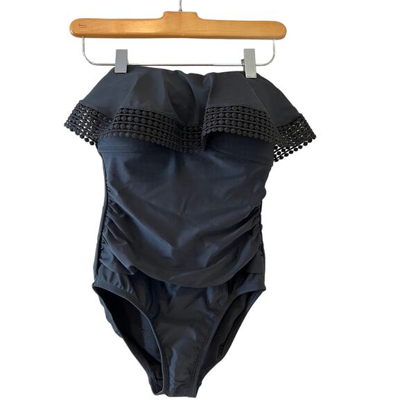 Kona Sol Other - Kona Sol flattering One Piece Bathing Swim Suit Black S